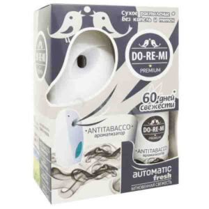 ДИСПЕНСЕР комплект Освежитель воздуха До ре ми Премиум Анти Табак автом. с батарейкой