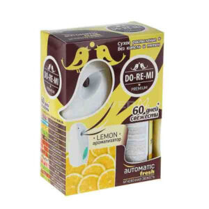 ДИСПЕНСЕР комплект Освежитель воздуха До ре ми Премиум ЛИМОН автом. с батарейкой
